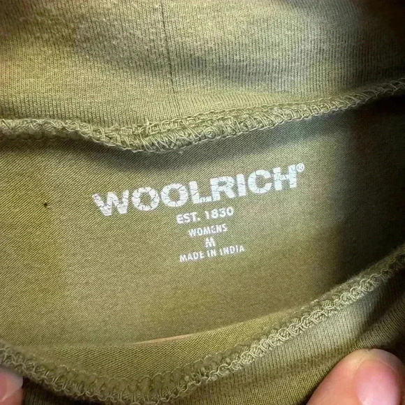 Woolrich women’s long sleeve turtleneck top olive green size medium - Picture 5 of 11